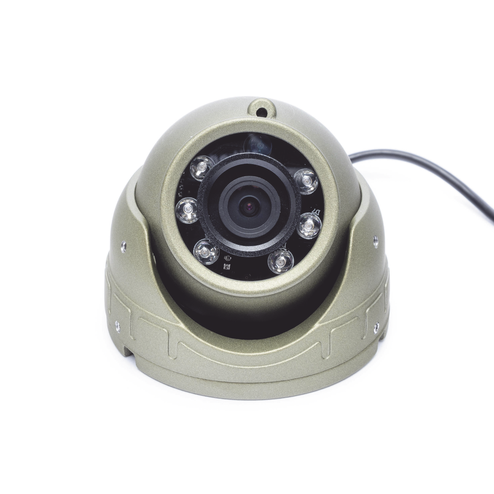 Cámara Mini Domo AHD 2 Megapixel / Lente 2.8 mm / 3 mts IR / Micrfono Integrado / Uso en Interior / Compatible con DVR´s Moviles Streamax / Conector