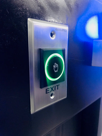 Botón de Salida sin Contacto/ Sensor IR / Iluminado / Normalmente Abierto y Cerrado / Distancia Ajustable de Detección