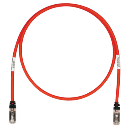 Patch Cord Cat6A, Blindado S/FTP, CM/LS0H, 2.74 Metros (9 Pies), Color Rojo