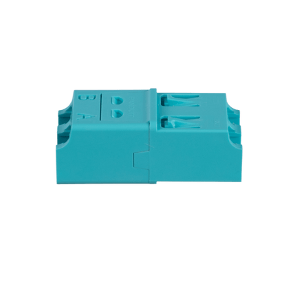 Módulo Acoplador LC Duplex, Para Fibra Multimodo, Color Aqua