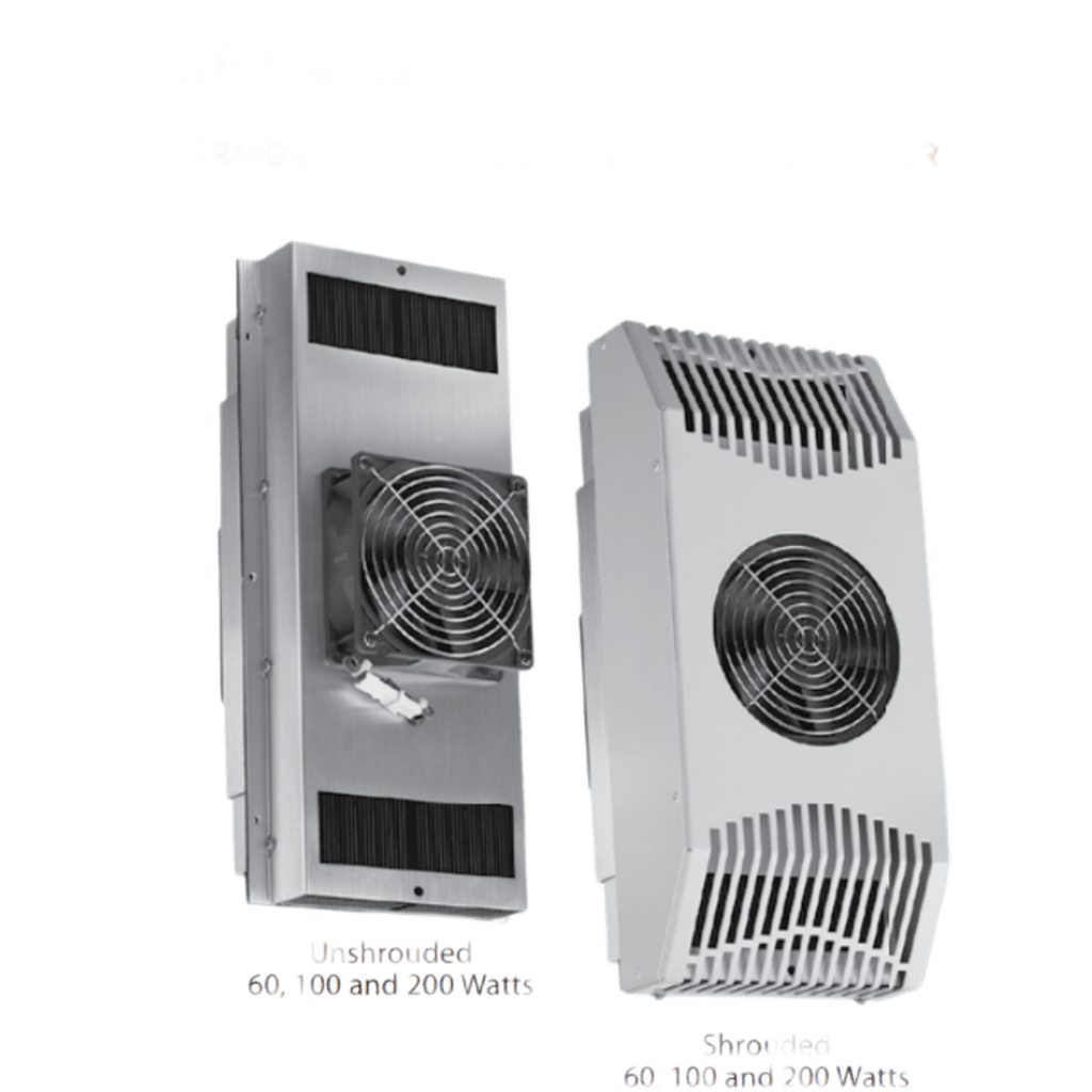 Refrigerador Termoeléctrico / 24V DC / 166W (567 BTU/h) / Interiores y exteriores / Efecto Peltier / Enfriamiento y Calentamiento / Sin Refrigerantes