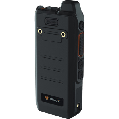 Radio PoC LTE TELOX MT100 / Tamaño de Bolsillo 113 mm / Audio 3W / IP54 / Batería 4000 mAh / Doble SIM LTE Cat.4 / Pantalla 1.77" / Android 8.1