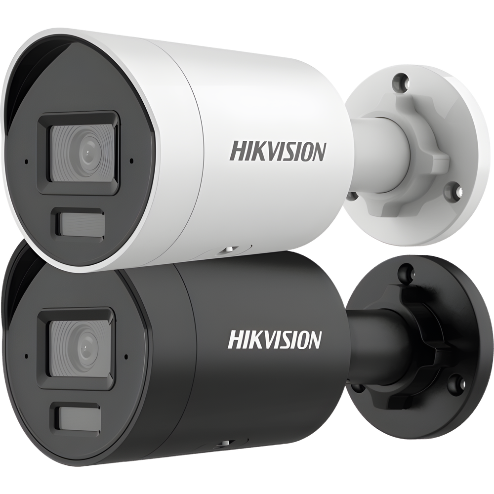 [Dual Light + 2 Micrófonos Integrados] Bala IP 4 Megapixel / Color Negro / Lente 2.8 mm / 40 mts Luz Blanca + 40 mts IR / ACUSENSE / Exterior IP67