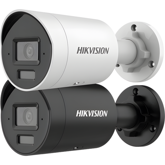 [Dual Light + 2 Micrófonos Integrados] Bala IP 4 Megapixel / Color Negro / Lente 2.8 mm / 40 mts Luz Blanca + 40 mts IR / ACUSENSE / Exterior IP67