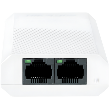 Extensor PoE+ (30 Watts Entrada) / 100 Mbps con 2 Salidas PoE+ (30 Watts Totales de Salida) / Uso Interior / Podemos Alimentar 2 Cámaras IP