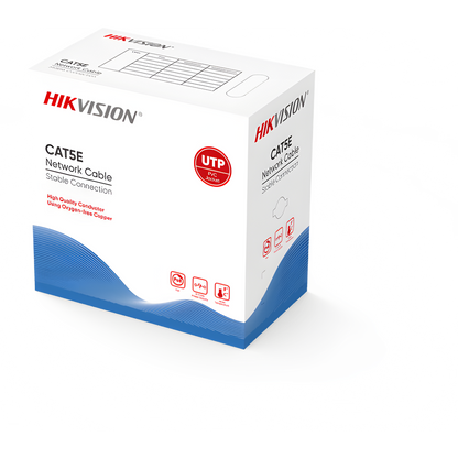 Bobina de Cable UTP 305 Metros (1000 Pies) / Cat5E (24 AWG) / Color Gris / PVC (CM) / Uso en Interior / 100% Cobre / Aplicaciones de CCTV y Redes de