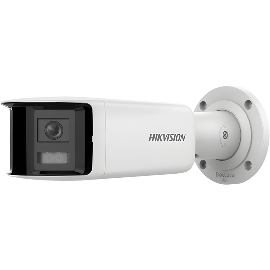 [FlexVu] [PROTECCIÓN ACTIVA] Bala IP 4 Megapixel / 2 Lentes de Lente 2.8 mm (Imagen Panorámica 180°) / 40 mts IR / Exterior IP67 / Luz Intermitente y