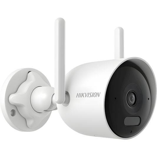 Bala IP 4 Megapixel / Lente 2.8 mm / Dual Light (30 mts IR + 30 mts Luz Blanca) / Wi-Fi / ACUSENSE / Audio Bidireccional (Micrófono y Bocina) / IP66
