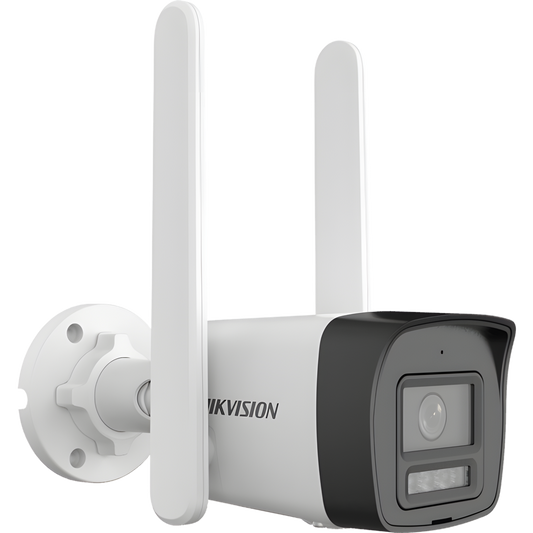 [Dual Light + 4G] Bala IP 4 Megapixel / Lente 2.8 mm / 30 mts IR + 30 mts Luz Blanca / Micrófono Integrado / ACUSENSE Lite / Exterior IP67 / H.265