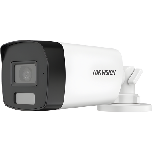 [Dual Light + ColorVu] Bala TURBOHD 3K (5 Megapixel) / Lente 2.8 mm / 40 mts IR + 40 mts Luz Blanca / Gran Angular 104.5° / Exterior IP67 / Micrófono