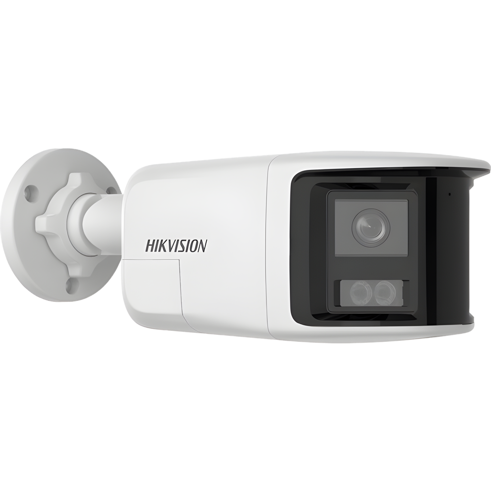 [PROTECCIÓN ACTIVA] Bala IP 6 Megapixel / 2 Lentes de Lente 2.8 mm (Imagen Panorámica 180°) / 30 mts IR / Exterior IP67 / Luz Intermitente y Alerta