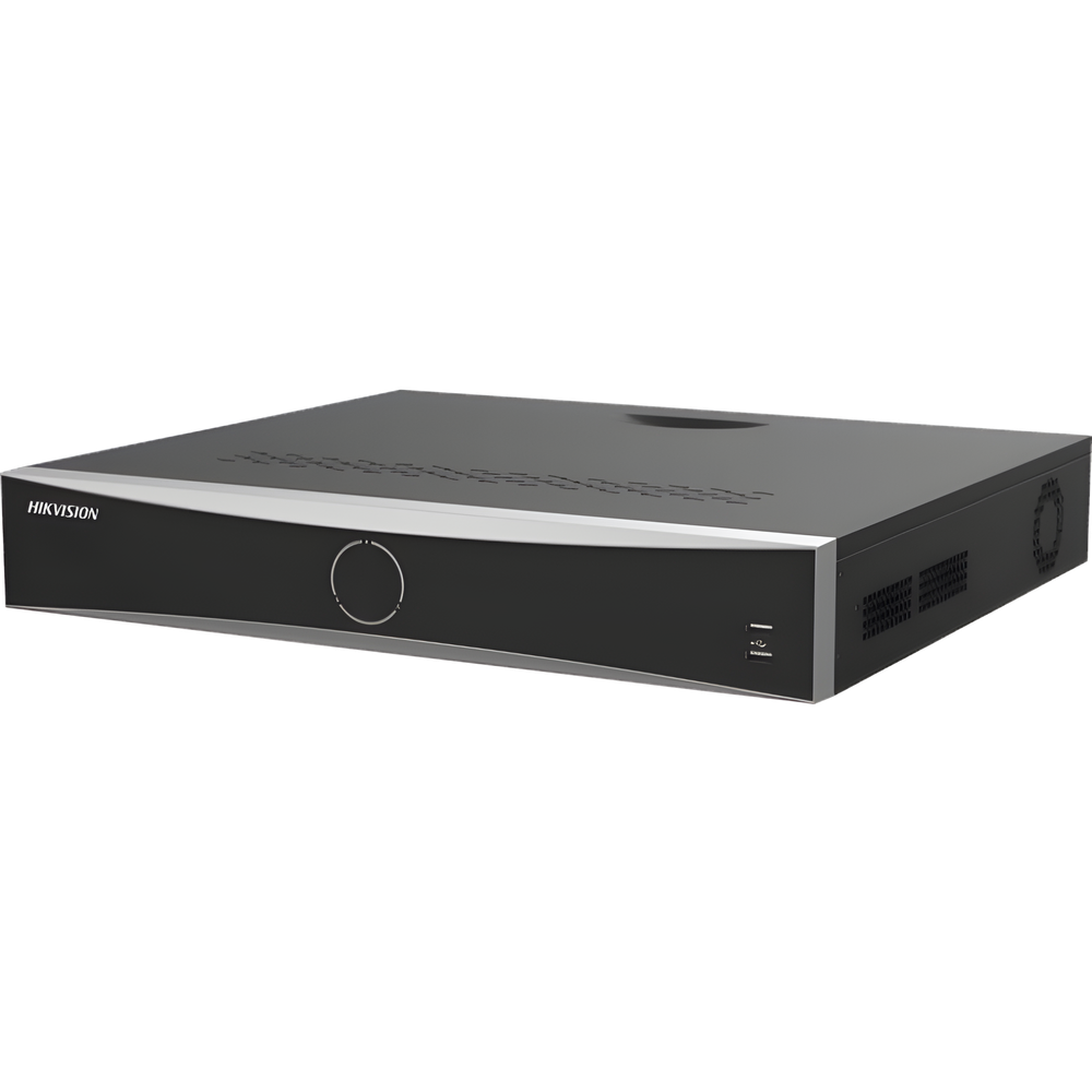 [Acusearch] NVR 12 Megapixel (4K) / 32 canales IP / 16 Puertos PoE+ / Reconocimiento Facial / AcuSense (Evita Falsas Alarmas) / 4 Bahías de Disco