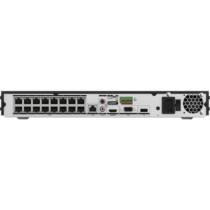 [AcuSeek] NVR 12 Megapixel (4K) / 32 canales IP / 16 Puertos PoE+ / Recocimiento Facial / AcuSense (Evita Falsas Alarmas) / 2 Bahías de Disco Duro