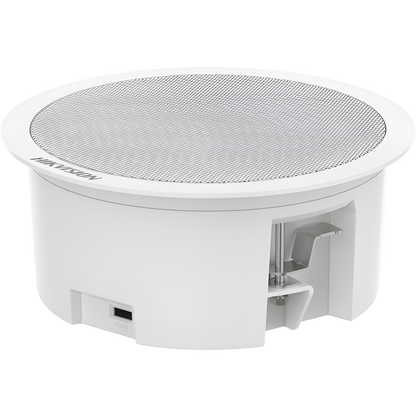 Bocina (Altavoz IP) Con Bluetooth | Montaje en Plafón | 3 Watts | No requiere amplificador | PoE+ | Entrada de alarma | Soporta Bocinas secundarias |
