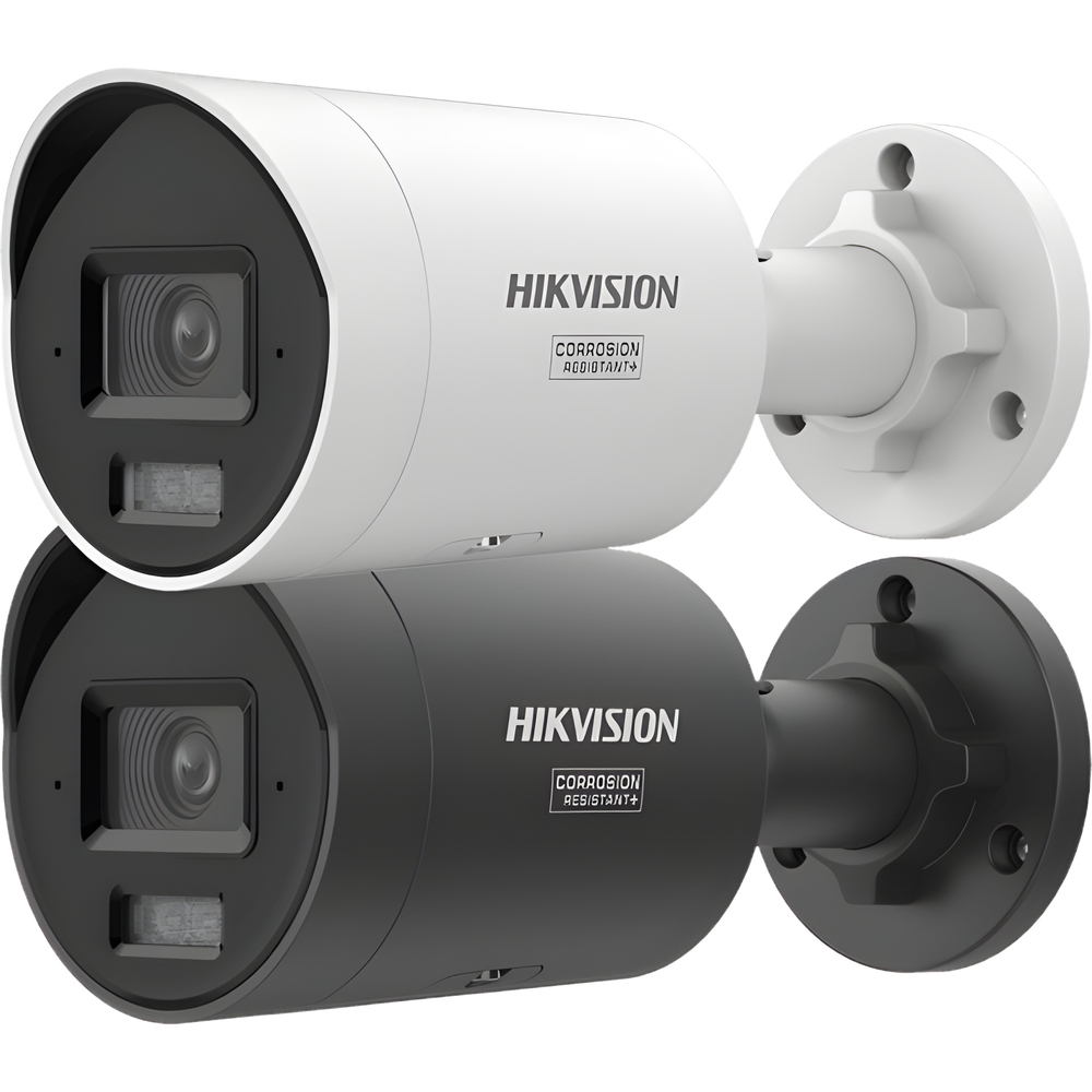 [Dual Light + ColorVu 3.0 + HikAI] Bala IP 6 Megapixel / Lente 2.8 mm / 40 mts IR + Luz Blanca / 2 Microfonos Integrados / Exterior IP67 / WDR 130 dB