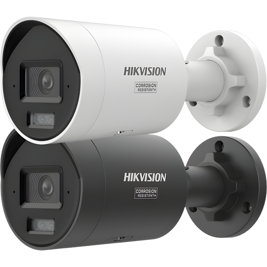 [Dual Light + ColorVu 3.0 + HikAI] Bala IP 6 Megapixel / Lente 2.8 mm / 40 mts IR + Luz Blanca / 2 Microfonos Integrados / Exterior IP67 / WDR 130 dB