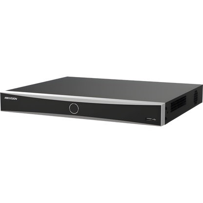 [Acusearch] NVR 12 Megapixel (4K) / 16 canales IP / AcuSense (Evita Falsas Alarmas) / Reconocimiento Facial / 2 Bahías de Disco Duro / HDMI en 4K