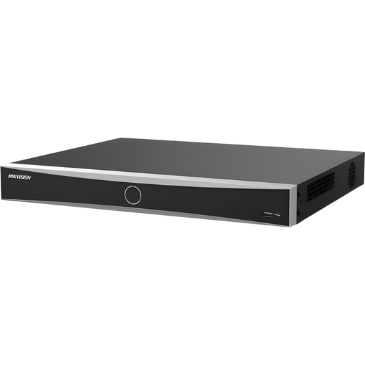 [Acusearch] NVR 12 Megapixel (4K) / 16 canales IP / AcuSense (Evita Falsas Alarmas) / Reconocimiento Facial / 2 Bahías de Disco Duro / HDMI en 4K