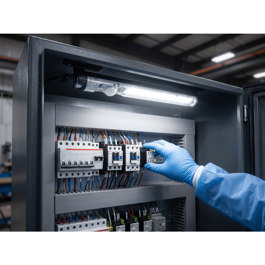 Lámpara LED Compacta para Gabinetes de Telecomunicaciones / 550 lm / Sensor de Movimiento / 24-240 V AC/DC