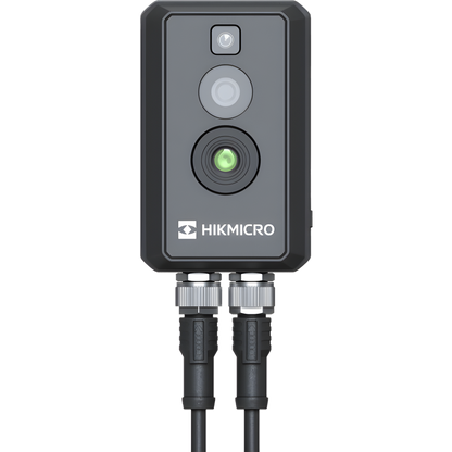 (HIKMICRO) Cubo IP Bi-Espectral / Térmica (256 X 192 / 2.1 mm) + Óptica (4 MP / 1.4 mm) / Rango: -20°C a 550°C / ±2°C Margen / PoE / IP67 / Ideal