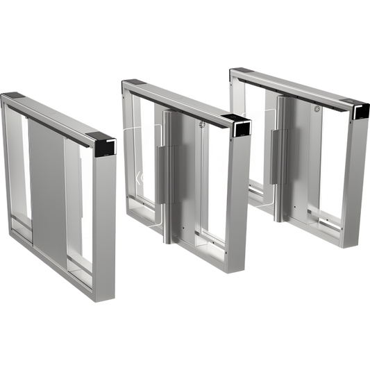 Torniquete Swing Central PREMIUM para Ampliar Carriles / Iluminación LED / Carril de 90 cms / Requiere Torniquetes Izquierdo y Derecho