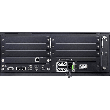 Procesador de Video Wall Modular 4U / 16 Entradas 8 Salidas / True 4K@60Hz / FPGA / H.265-H.264 / Redundancia Dual PSU / Encadenamiento
