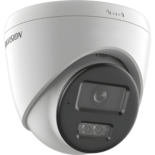 [Dual Light] Turret IP 6 Megapixel / Lente 2.8 mm / 30 mts IR + 30 mts Luz Blanca / Micrófono Integrado / ACUSENSE Lite / Exterior IP67 / H.265 / PoE