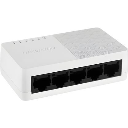 Switch Gigabit / No Administrable de Escritorio con 5 puertos 10 / 100 / 1000 Mbps / Diseño Compacto y Estético