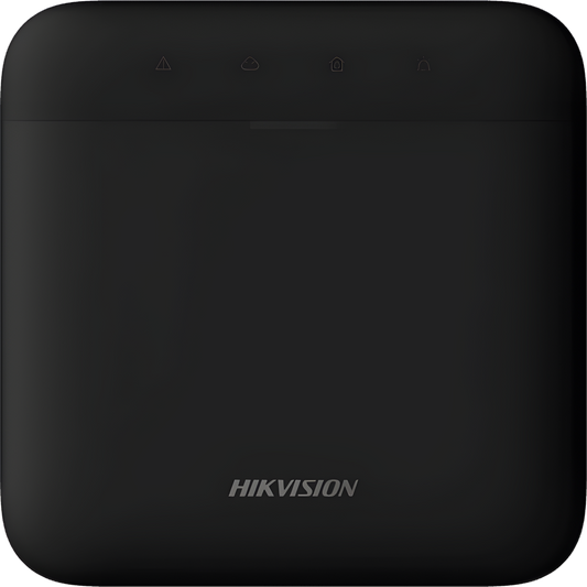(AX PRO) Panel de Alarma Inalámbrico de Hikvision / Color Negro / Soporta 48 Zonas / Wi-Fi y Ethernet / Incluye Batería de respaldo / Compatible con