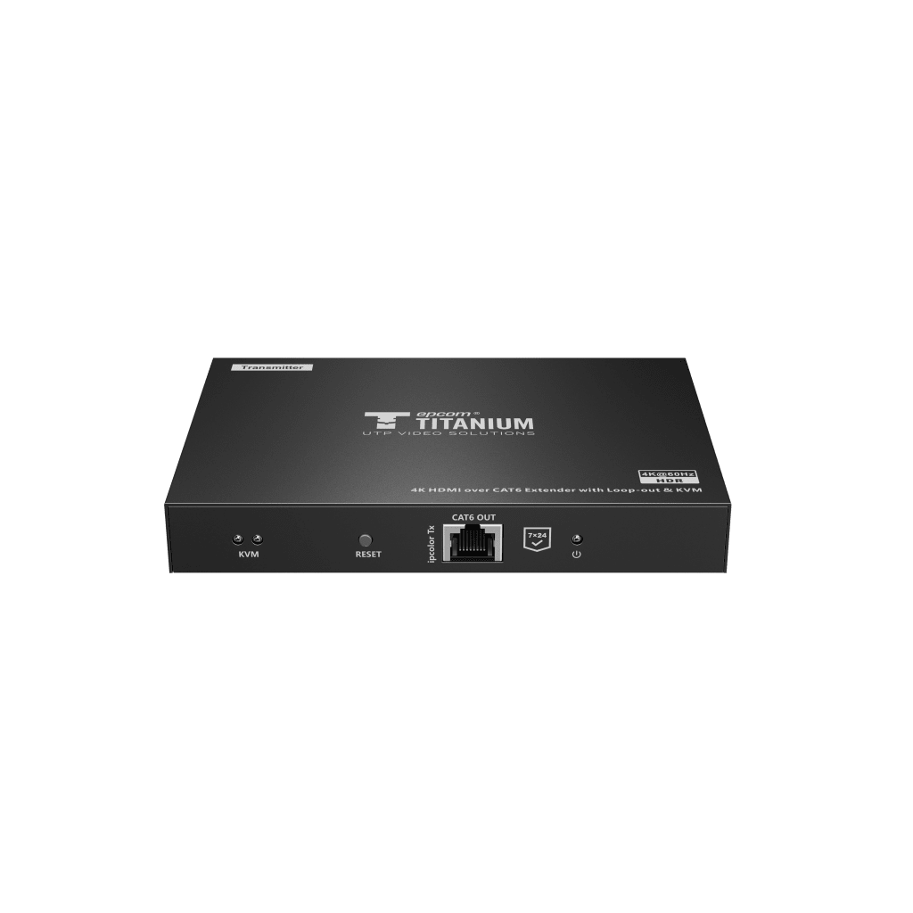 Kit extensor KVM (HDMI y USB) hasta 70 metros | Resolución 4K @ 60 Hz | Cat 6, 6a y 7 | IPCOLOR | CERO LATENCIA | HDR10 | Salida Loop | Puerto S/PDIF