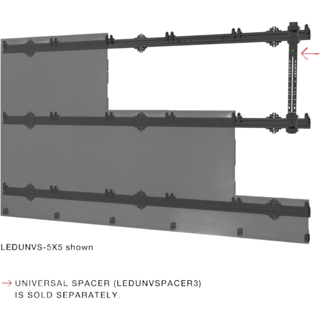Kit Videowall LED Full HD (1920 x 1080) / Pitch 1.5 COB / 3.00 x 1.69 metros / Diagonal 135" / Entrada HDMI / incluye montaje de pared Peerless-AV