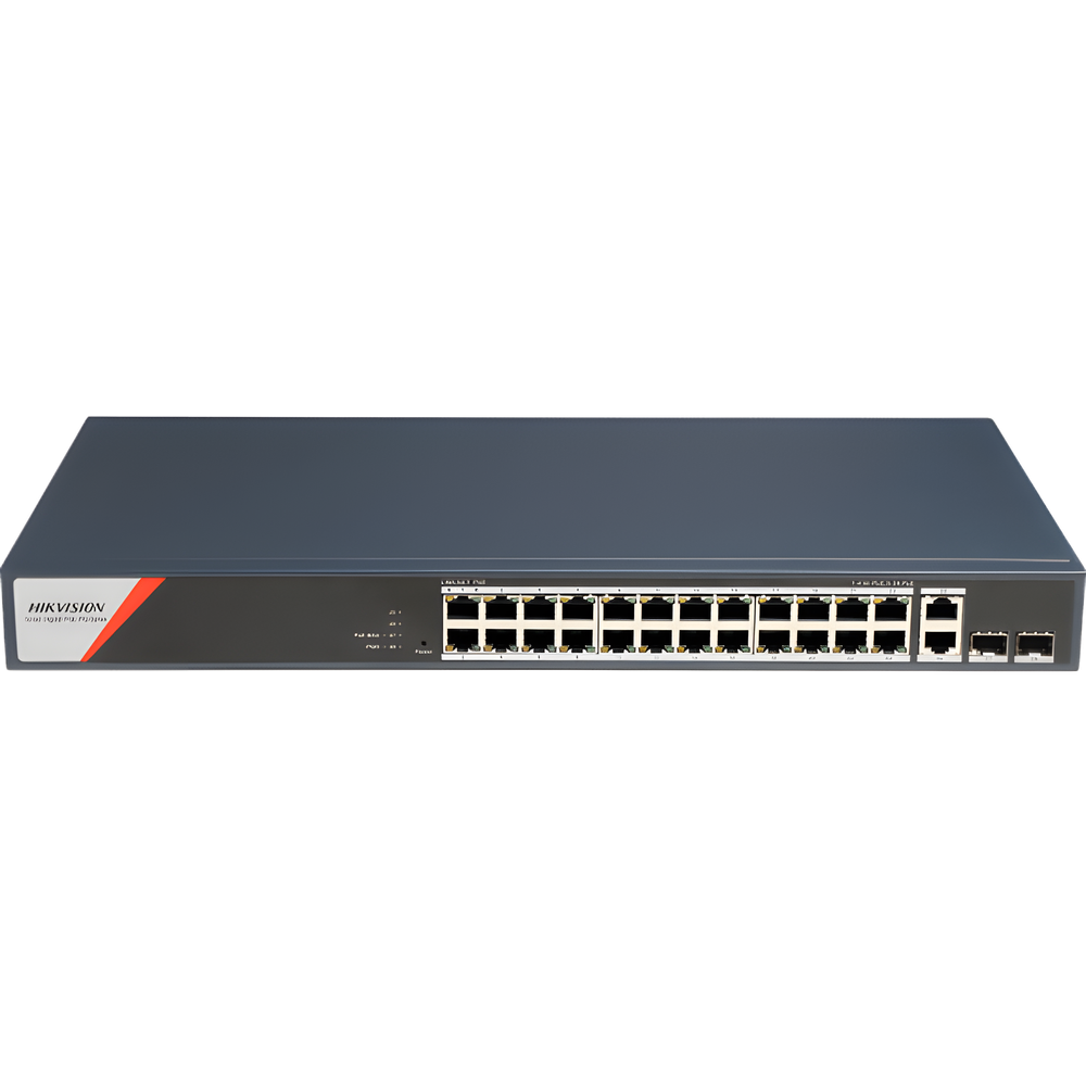 Switch Gigabit PoE+ / Industrial / Administrable / 24 Puertos 1000 Mbps PoE+ (4 Puertos PoE++ 90 W) / 2 Puertos 1000 Mbps de Uplink / 2 Puertos SFP