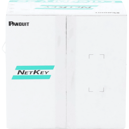Bobina de Cable UTP 305 Metros (1000 Pies) de Cobre, NetKey, Gris Claro, Categoría 5e (24 AWG), PVC (CM), de 4 Pares