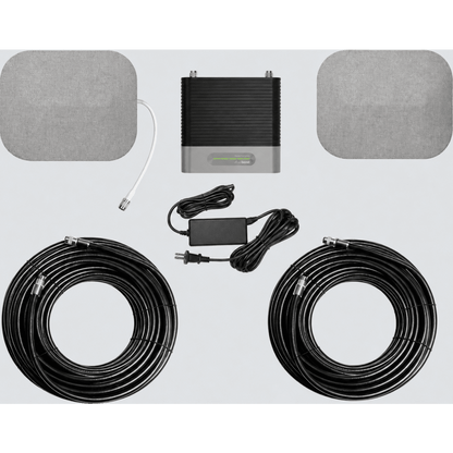 KIT Amplificador de Señal Celular, HOME COMPLETE | Mejora la Señal Celular de todos los Operadores | Cubre áreas en interior de hasta 1200 m² con 4