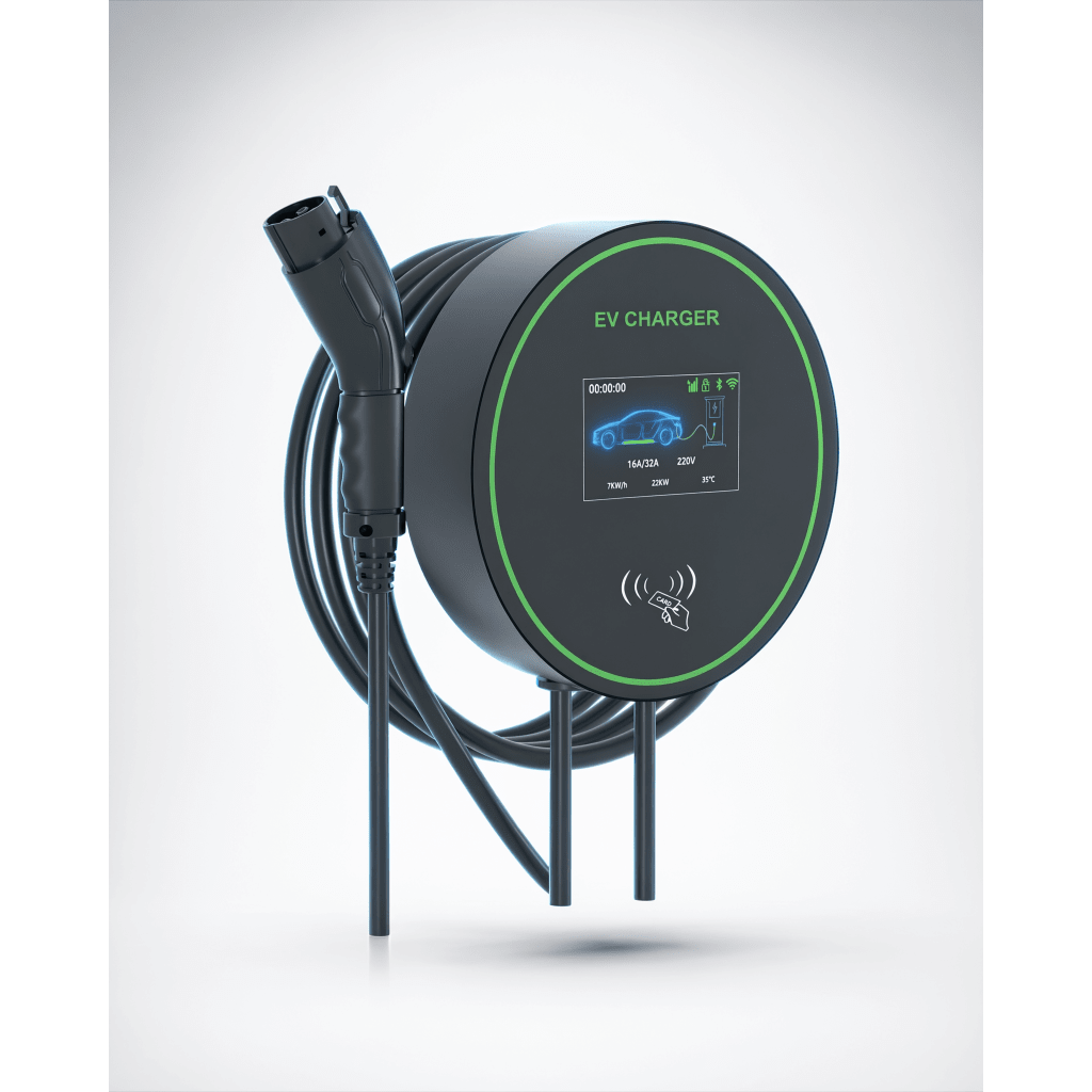Estación de Carga para Vehículos Eléctricos / 48 A / 11.5 kW / Conector Tipo 1 (SAE J1772) / 220-250 V Monofásico / Pantalla LCD 4.3 in (10.9 cm)