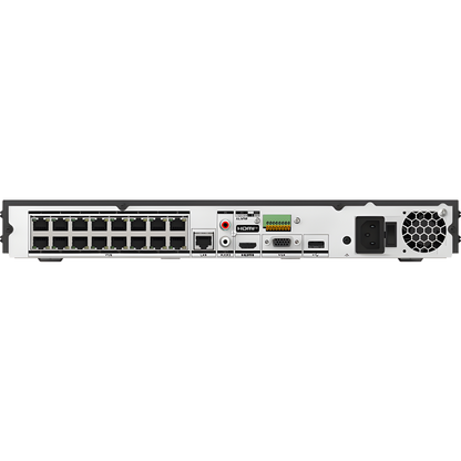 [AcuSearch] NVR 12 Megapixel (4K) / 32 canales IP / 16 Puertos PoE+ / Recocimiento Facial / AcuSense (Evita Falsas Alarmas) / 2 Bahías de Disco Duro