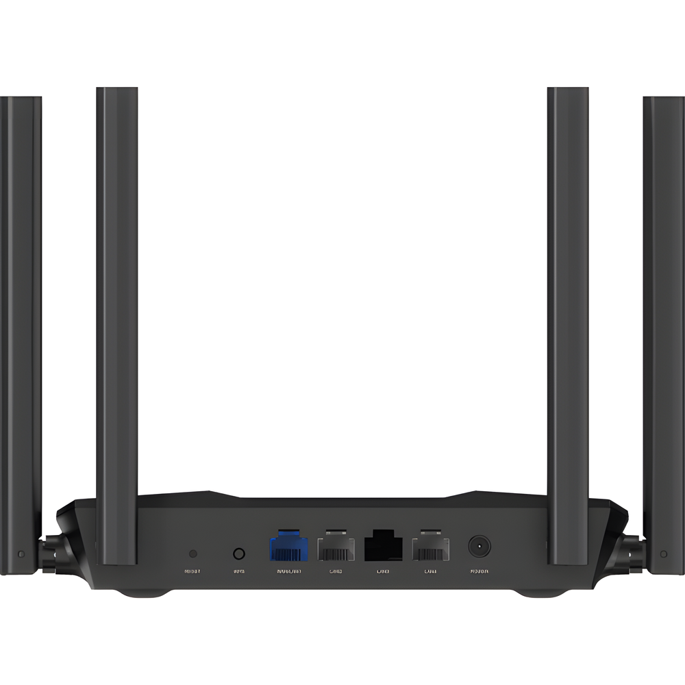 Router Inalámbrico WISP Gigabit / Wifi 5 / Hasta 1200 Mbps / Doble Banda AC (2.4 GHz y 5 GHz) / 3 Puertos LAN 10/100/1000 Mbps + 1 Puerto WAN