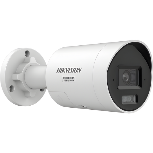 [Dual Light + ColorVu 3.0 + HikAI] Bala IP 6 Megapixel / Lente 2.8 mm / 40 mts IR + Luz Blanca / 2 Microfonos Integrados / Exterior IP67 / Estrobo