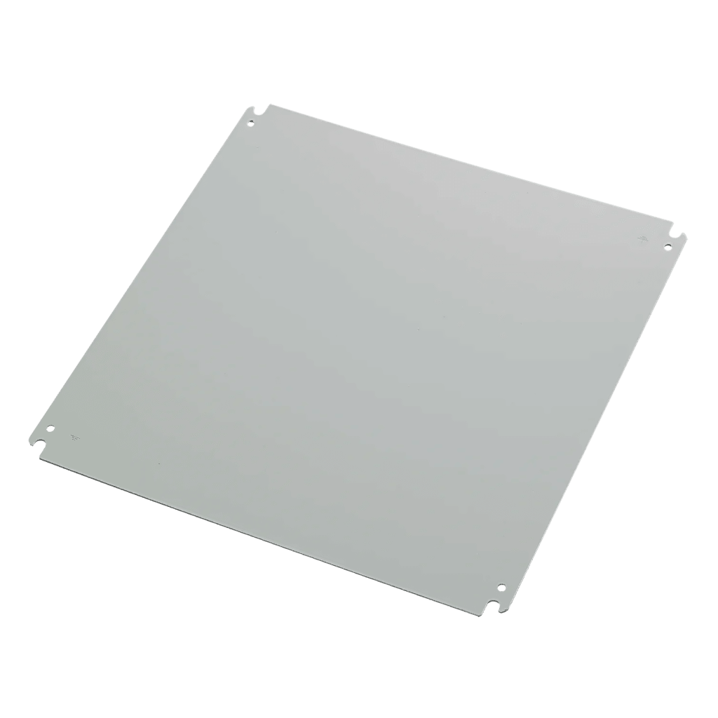 Gabinete de Uso Exterior MAS 600 x 600 x 400 mm NEMA 4/12/13; IP66; IK10 de Acero Dulce 1.5 mm con Platina de Montaje Incluida Color Gris Claro