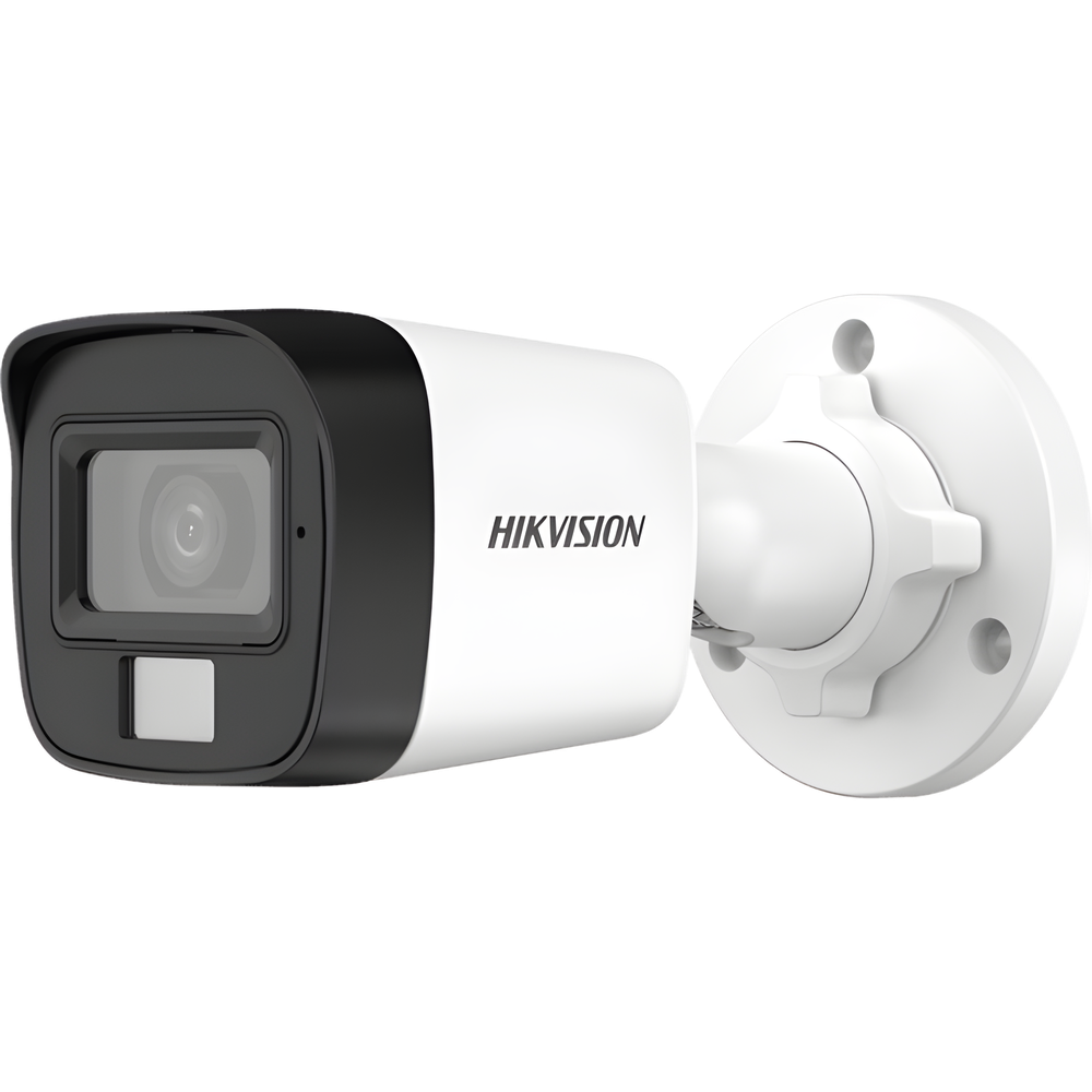 [Dual Light + ColorVu] Bala TURBOHD 3K (5 Megapixel) / Lente 2.8 mm / 30 mts IR + 20 mts Luz Blanca / Gran Angular 104.9° / Exterior IP67 / Micrófono