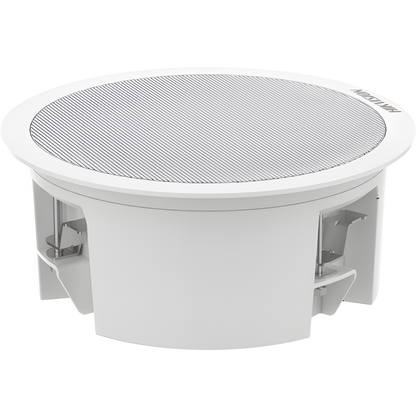 Bocina (Altavoz IP) Con Bluetooth | Montaje en Plafón | 3 Watts | No requiere amplificador | PoE+ | Entrada de alarma | Soporta Bocinas secundarias |
