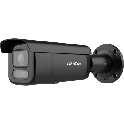 [Dual Light + 2 Micrófonos Integrados] Bala IP 2 Megapixel / Lente Mot. 2.8 a 12 mm / 60 mts Luz Blanca + 60 mts IR / ACUSENSE / Exterior IP67 / IK10