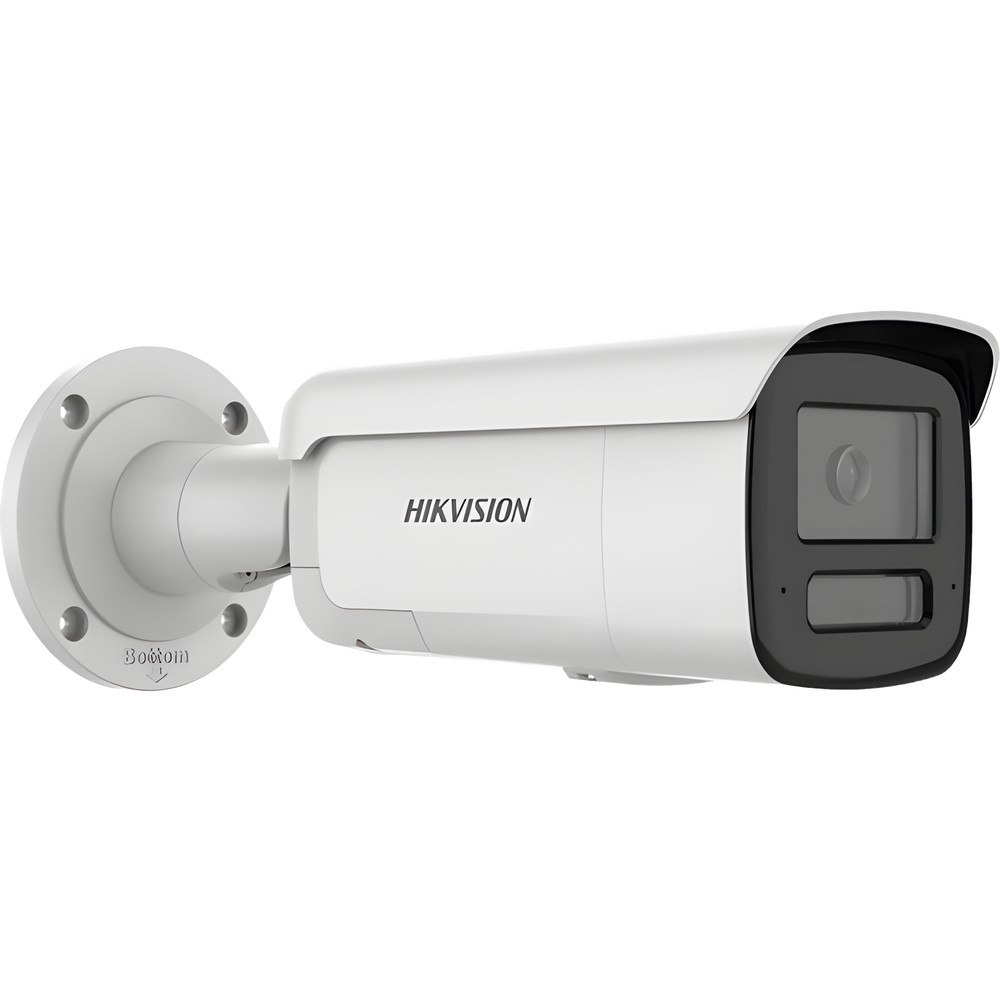 [Dual Light + ColorVu 3.0 + HikAI] Bala IP 8 Megapixel / Lente 4 mm / 60 mts IR + Luz Blanca / Exterior IP67 / Estrobo Azul y Rojo / WDR 130 dB