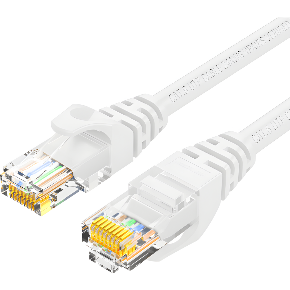 Cable de Parcheo (Patch Cord) / UTP / Cat. 6 (24 AWG) / 1 Metro (3.28 Pies) / Color Azul / Ideal para PoE+ / Interior