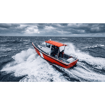 Radio Móvil Marino VHF / 25W / IPX4 / DSC Clase D con GPS / Pantalla LCD / Negro