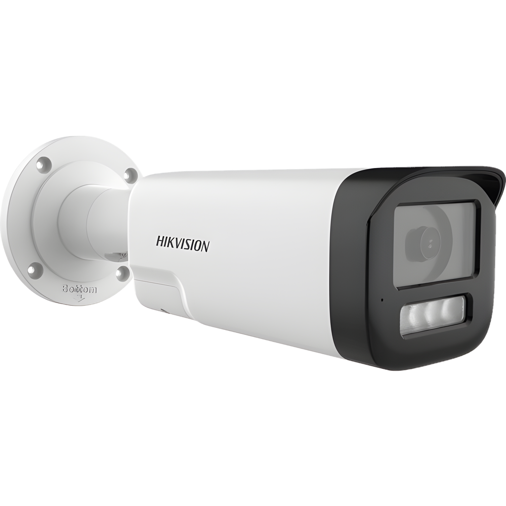 [Audio Bidireccional + Dual Light + ColorVu] Bala TURBOHD 4K (8 Megapixel) / Lente 3.6 mm / 80 mts IR EXIR + 80 mts Luz Blanca / Micrófono y Bocina
