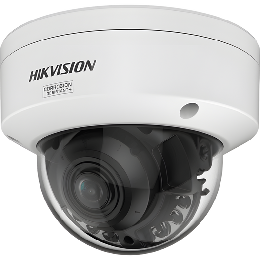 [Dual Light + ColorVu 3.0 + HikAI] Domo IP 4 Megapixel / Lente Mot. 2.8 a 12 mm / 40 mts IR + Luz Blanca / Exterior IP67 / WDR 130 dB / ACUSENSE 3.0