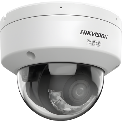 [Dual Light + ColorVu 3.0 + HikAI] Domo IP 6 Megapixel / Lente 2.8 mm / 30 mts IR + Luz Blanca / 2 Microfonos Integrados / Exterior IP67 / WDR 130 dB