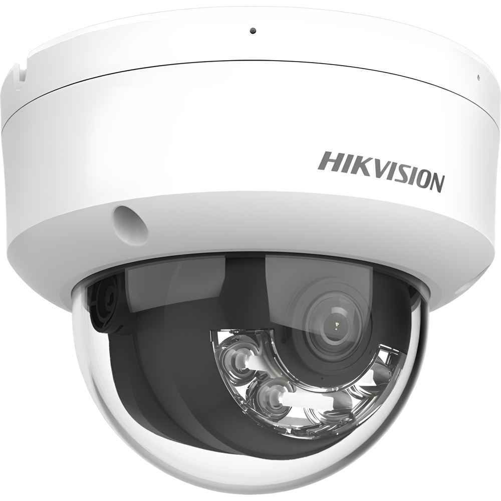 [Dual Light + 2 Micrófonos Integrados] Domo IP 6 Megapixel / Lente 2.8 mm / 30 mts Luz Blanca + 30 mts IR / ACUSENSE / Exterior IP67 / IK10 / WDR 120