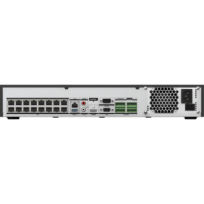 [Acusearch] NVR 12 Megapixel (4K) / 32 canales IP / 16 Puertos PoE+ / Reconocimiento Facial / AcuSense (Evita Falsas Alarmas) / 4 Bahías de Disco